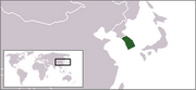 République de Corée - Carte